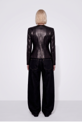 MALLORY THE LABEL Outline Black Blazer Μαύρο Σακάκι
