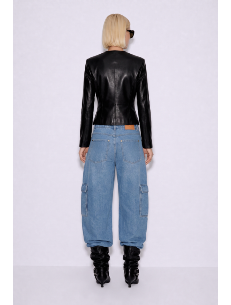 MALLORY THE LABEL Outline Black Blazer Μαύρο Σακάκι