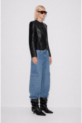 MALLORY THE LABEL Outline Black Blazer Μαύρο Σακάκι