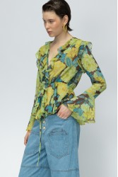 MALLORY THE LABEL Passionfruit Floral Cardigan