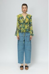 MALLORY THE LABEL Passionfruit Floral Cardigan