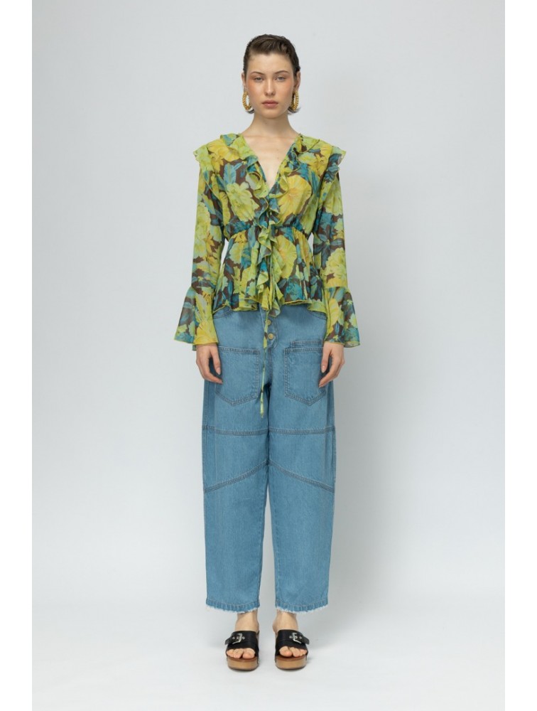 MALLORY THE LABEL Passionfruit Floral Cardigan