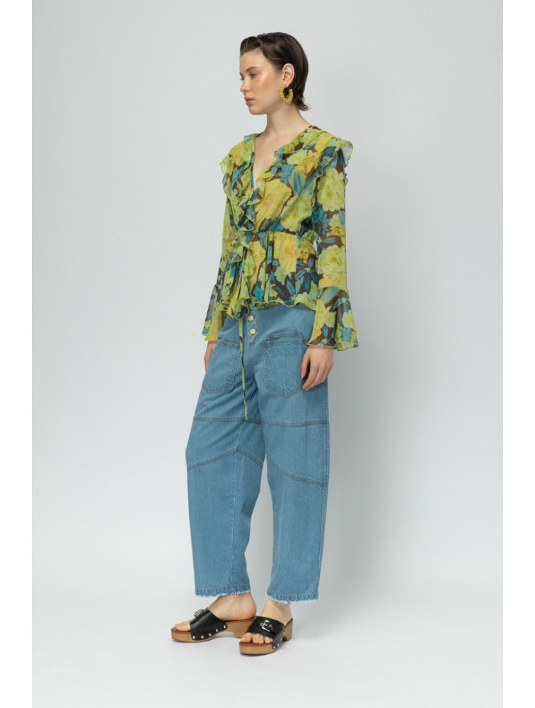 MALLORY THE LABEL Passionfruit Floral Cardigan
