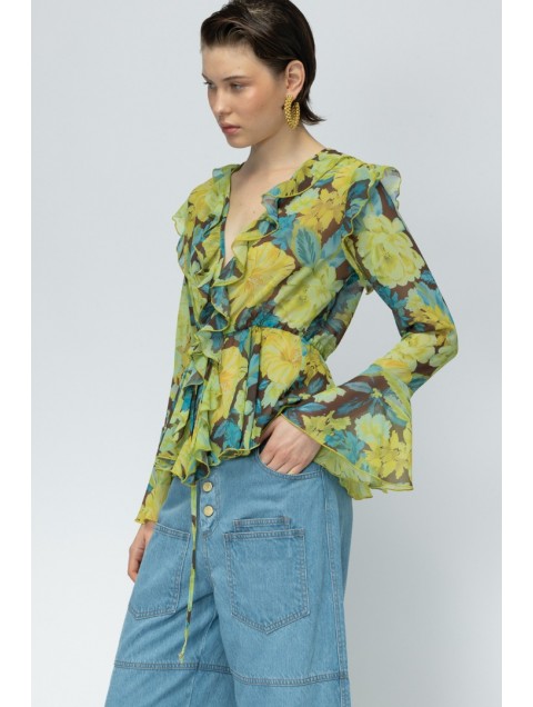 MALLORY THE LABEL Passionfruit Floral Cardigan