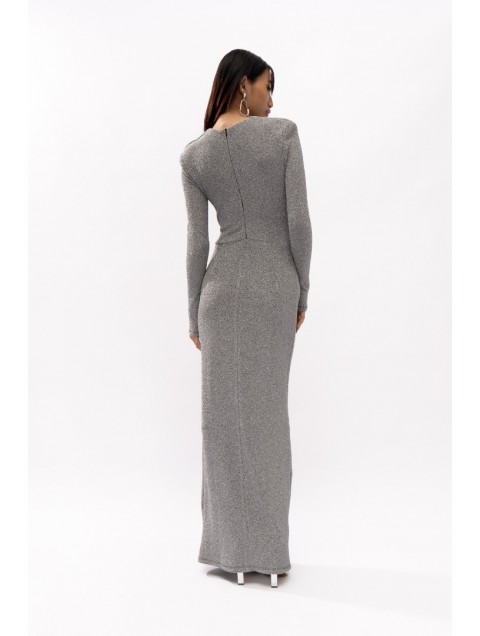 MALLORY THE LABEL Python Silver Dress MALLORY THE LABEL Python Silver Dress