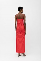 MALLORY THE LABEL Raisha Red Dress Κόκκινο Φόρεμα