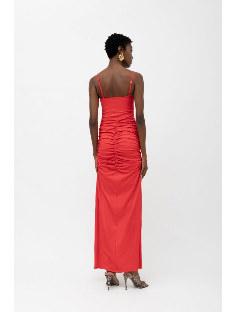 MALLORY THE LABEL Raisha Red Dress Κόκκινο Φόρεμα