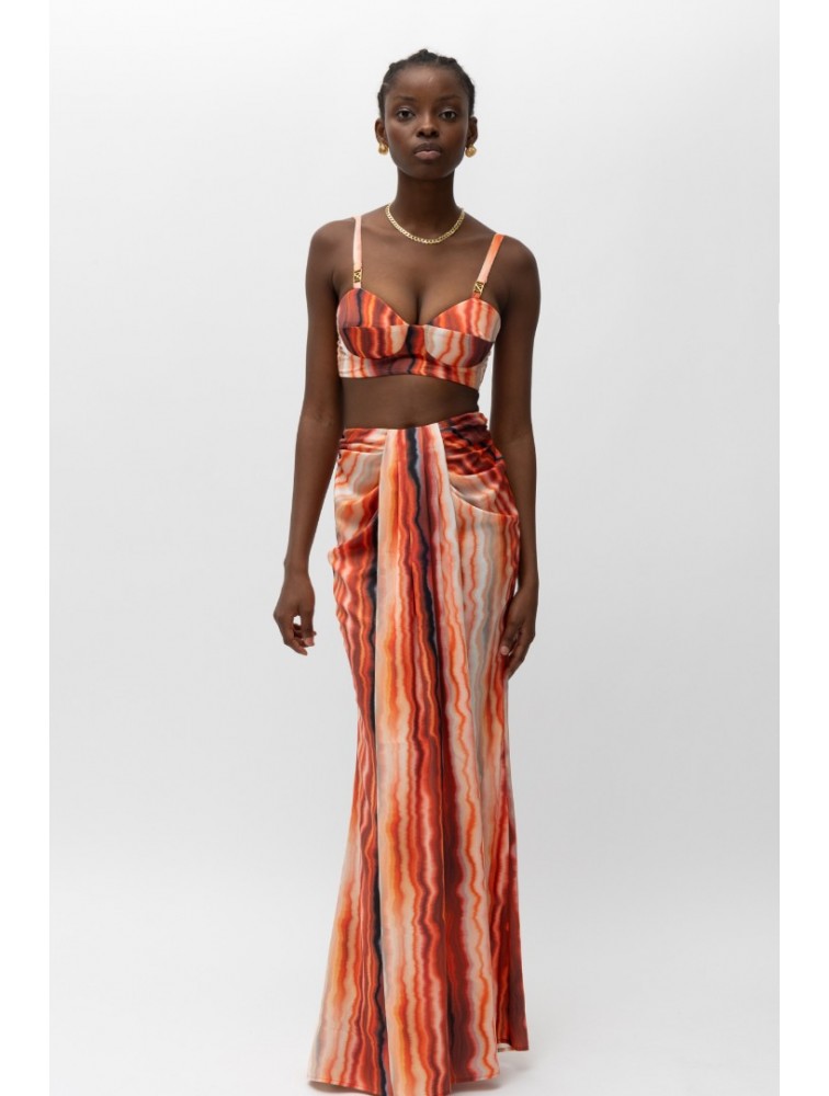 MALLORY THE LABEL Relda Red Skirt Κόκκινη φούστα