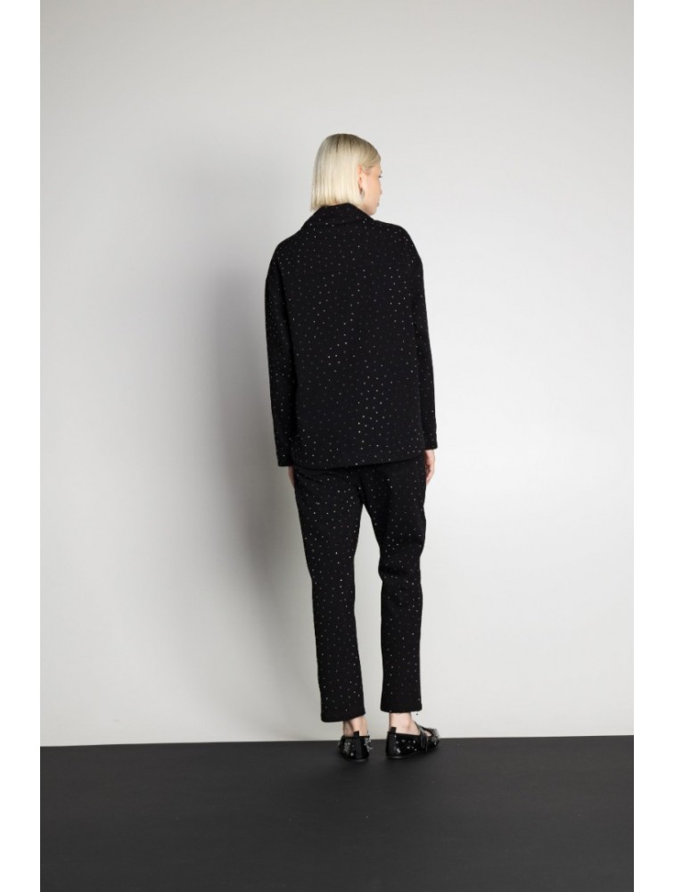MALLORY THE LABEL Rene Black Denim Pants Μαύρο Τζιν Παντελόνι