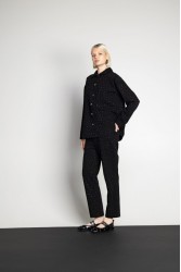 MALLORY THE LABEL Rene Black Denim Pants Μαύρο Τζιν Παντελόνι