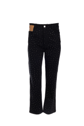 MALLORY THE LABEL Rene Black Denim Pants Μαύρο Τζιν Παντελόνι