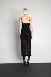 MALLORY THE LABEL Rose Black Dress Μαύρο δαντελένιο Φόρεμα