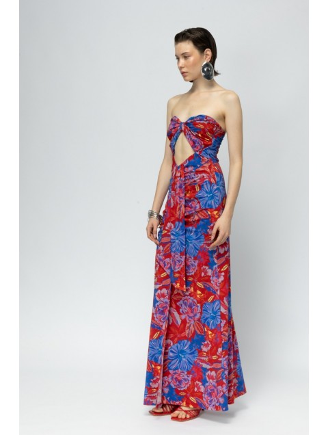 MALLORY THE LABEL Saint Tropez Floral Dress Φλοράλ Φόρεμα