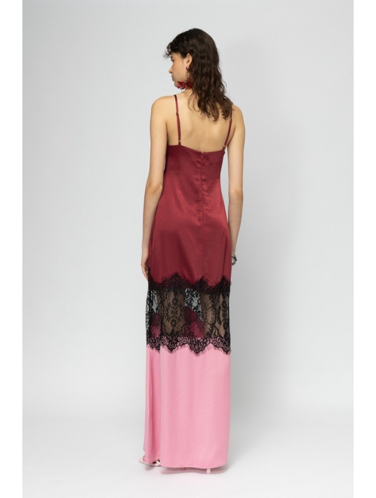 MALLORY THE LABEL Savai Bordeaux Dress