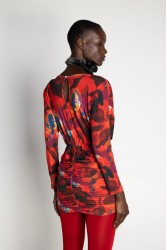 MALLORY THE LABEL Silah Red Floral Dress Κόκκινο φλοράλ φόρεμα