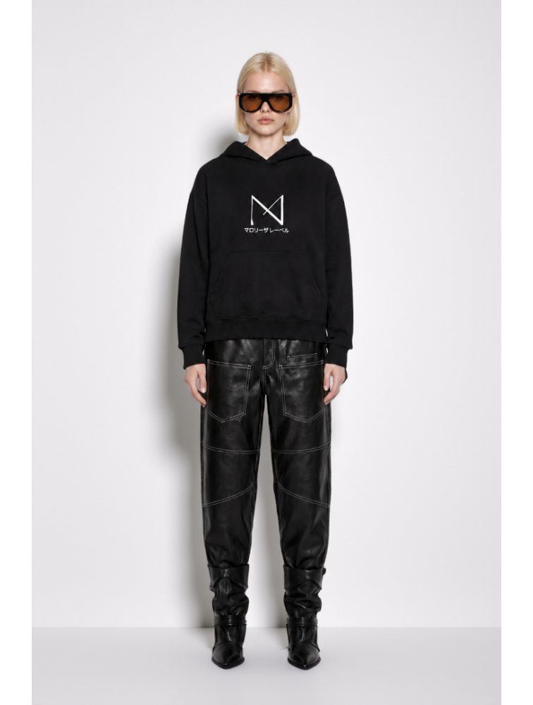 MALLORY THE LABEL Thalia Black Pants Μαύρο Παντελόνι