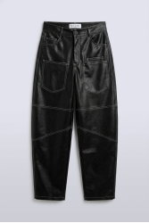 MALLORY THE LABEL Thalia Black Pants Μαύρο Παντελόνι
