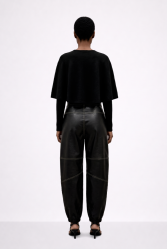 MALLORY THE LABEL Thalia Black Pants Μαύρο Παντελόνι