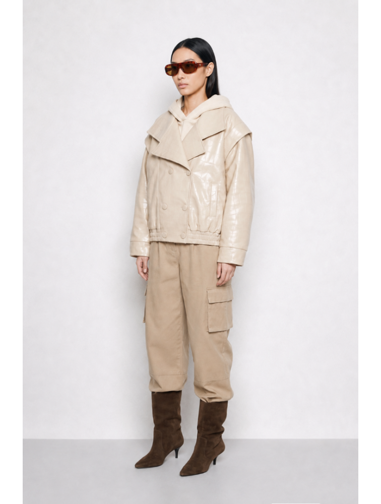 MALLORY THE LABEL The Statement Beige Jacket Μπεζ Τζάκετ