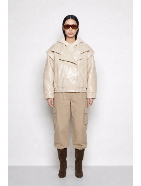 MALLORY THE LABEL The Statement Beige Jacket Μπεζ Τζάκετ