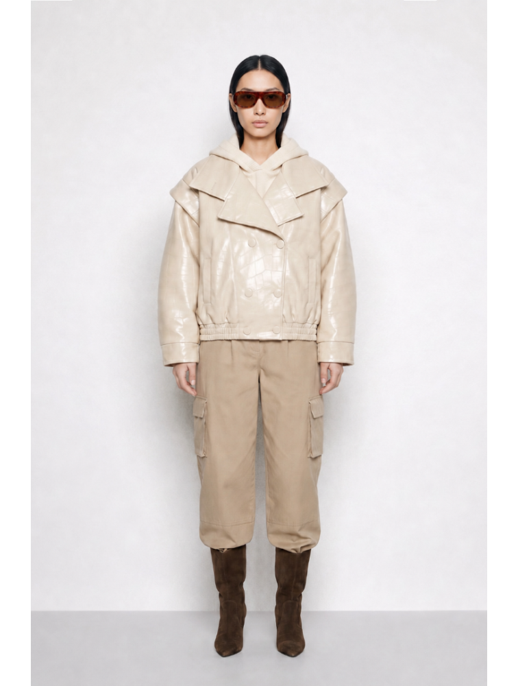MALLORY THE LABEL The Statement Beige Jacket Μπεζ Τζάκετ