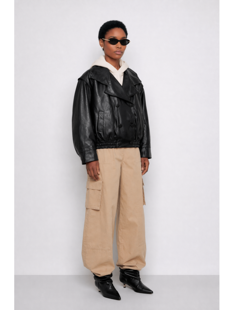 MALLORY THE LABEL The Statement Black Jacket Μαύρο Τζάκετ