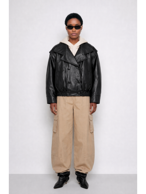 MALLORY THE LABEL The Statement Black Jacket Μαύρο Τζάκετ