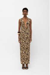 MALLORY THE LABEL Tigra Dress Leopard Λεοπάρ Φόρεμα