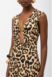 MALLORY THE LABEL Tigra Dress Leopard Λεοπάρ Φόρεμα