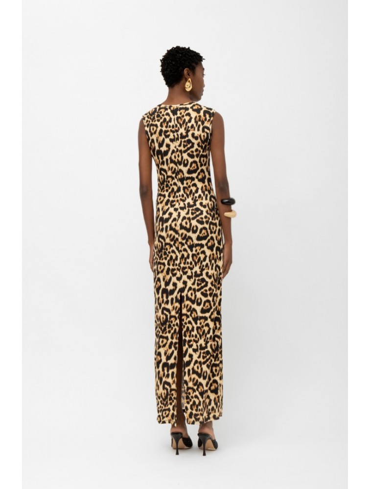 MALLORY THE LABEL Tigra Dress Leopard Λεοπάρ Φόρεμα