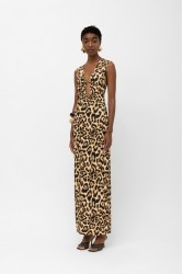 MALLORY THE LABEL Tigra Dress Leopard Λεοπάρ Φόρεμα