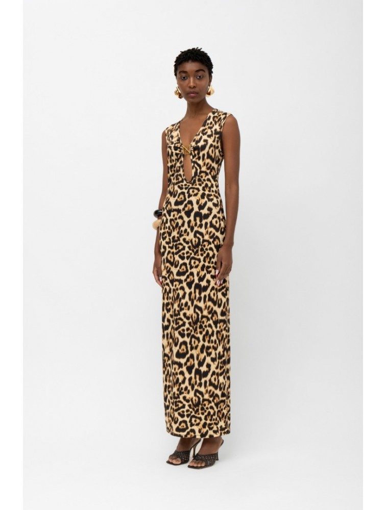 MALLORY THE LABEL Tigra Dress Leopard Λεοπάρ Φόρεμα