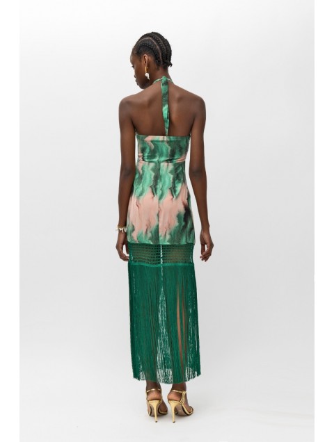 MALLORY THE LABEL Victoria Green Print Dress MALLORY THE LABEL Victoria Green Print Dress