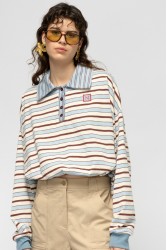 MALLORY THE LABEL Wham Top Ριγέ Μπλούζα