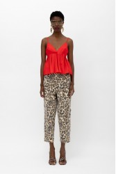 MALLORY THE LABEL Zulu Pants Animal Print Λεοπάρ Παντελόνα