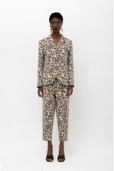 MALLORY THE LABEL Zulu Pants Animal Print Λεοπάρ Παντελόνα