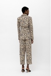 MALLORY THE LABEL Zulu Pants Animal Print Λεοπάρ Παντελόνα
