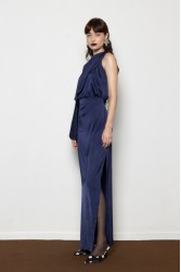 MALLORY THE LABEL Millie Blue Dress Μπλε Φόρεμα