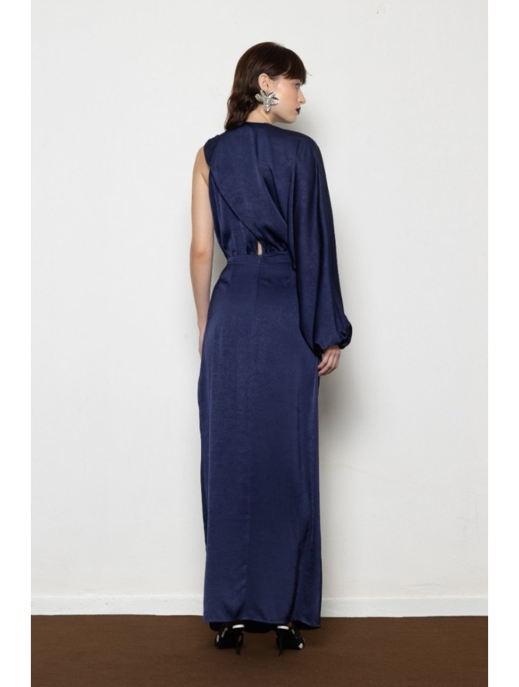 MALLORY THE LABEL Millie Blue Dress Μπλε Φόρεμα
