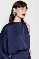 MALLORY THE LABEL Millie Blue Dress Μπλε Φόρεμα