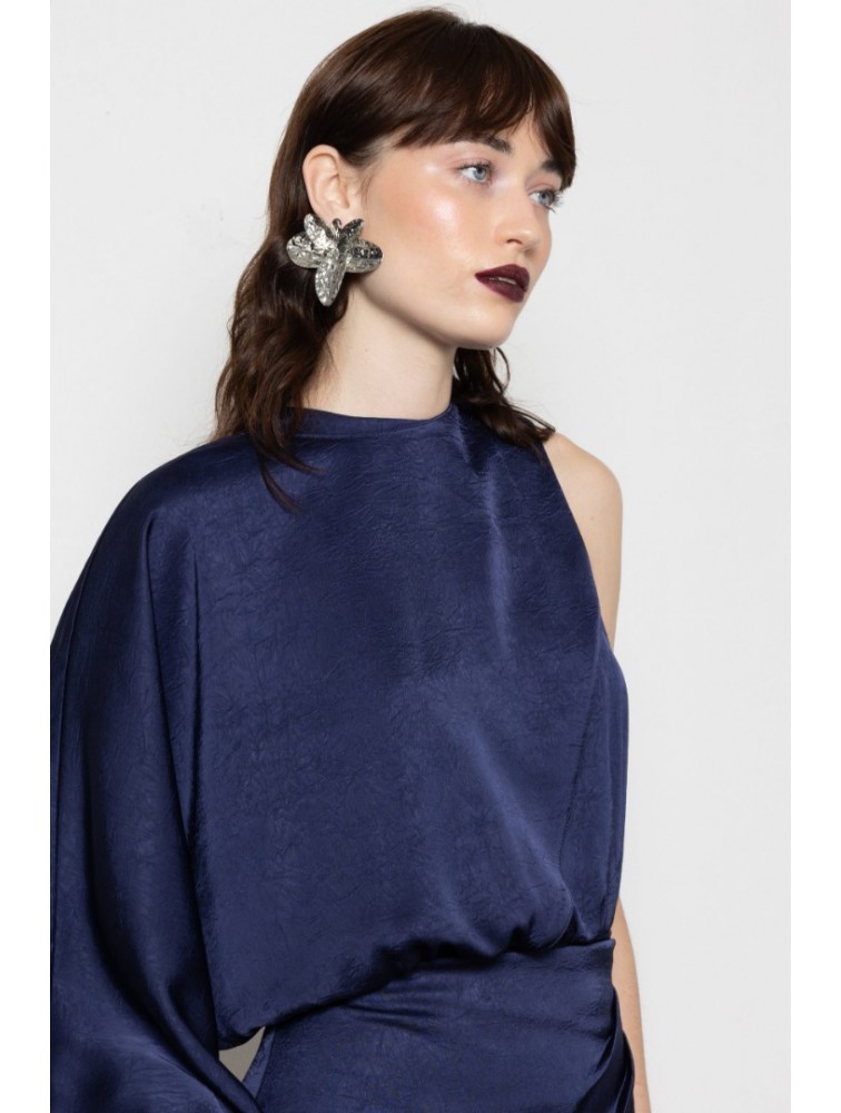 MALLORY THE LABEL Millie Blue Dress Μπλε Φόρεμα