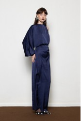 MALLORY THE LABEL Millie Blue Dress Μπλε Φόρεμα