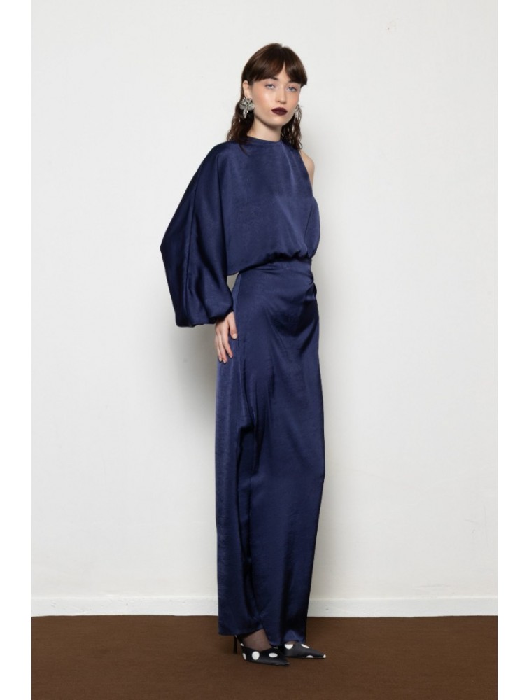 MALLORY THE LABEL Millie Blue Dress Μπλε Φόρεμα