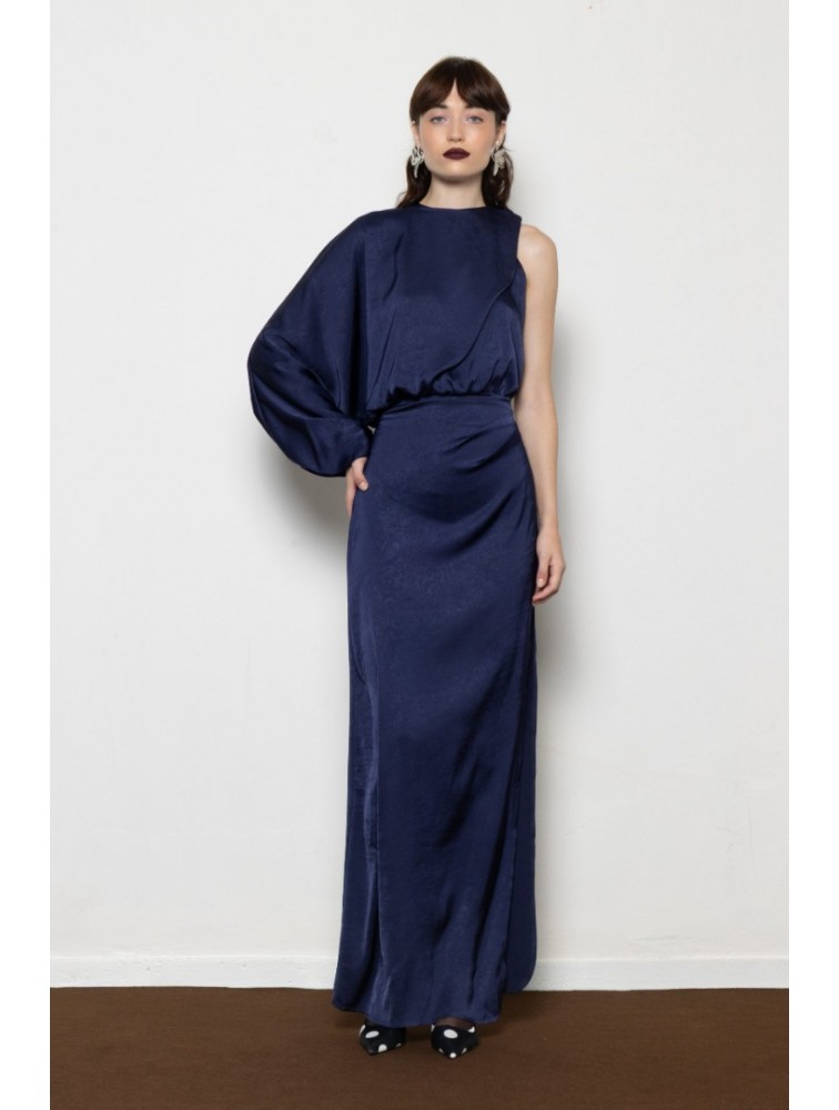 MALLORY THE LABEL Millie Blue Dress Μπλε Φόρεμα