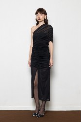 MALLORY THE LABEL Monsoon Black Dress Μαύρο Φόρεμα