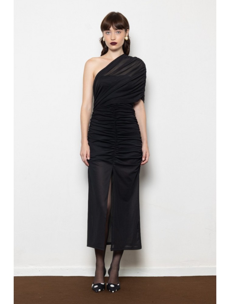 MALLORY THE LABEL Monsoon Black Dress Μαύρο Φόρεμα