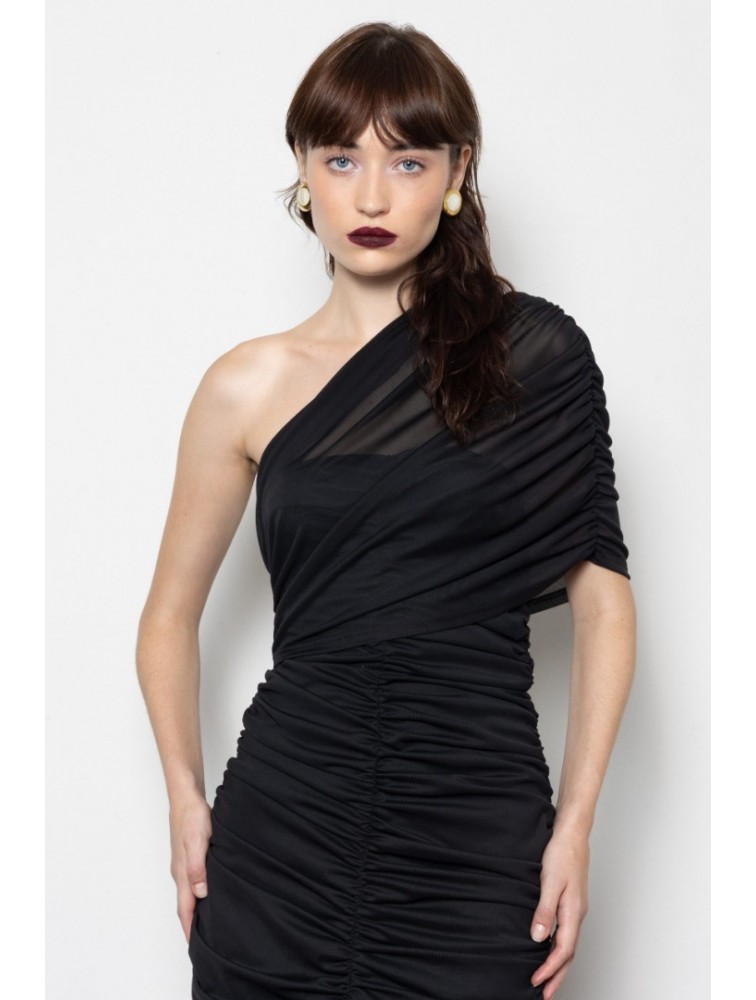 MALLORY THE LABEL Monsoon Black Dress Μαύρο Φόρεμα