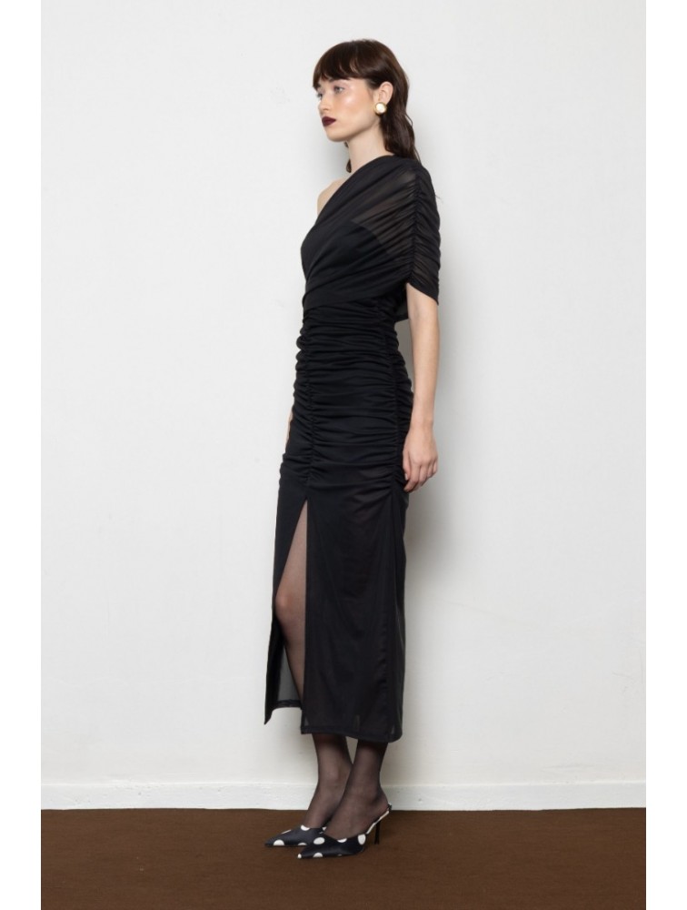 MALLORY THE LABEL Monsoon Black Dress Μαύρο Φόρεμα