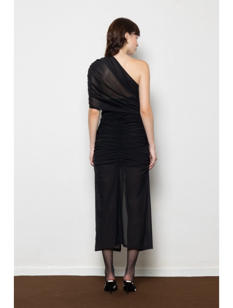 MALLORY THE LABEL Monsoon Black Dress Μαύρο Φόρεμα