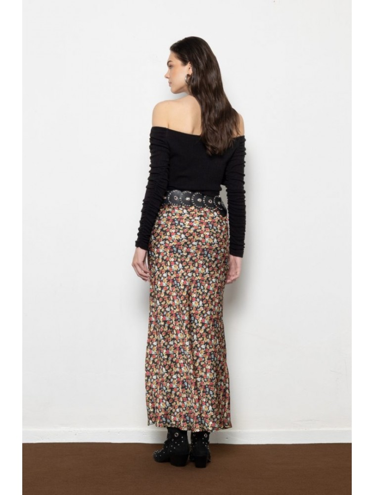 MALLORY THE LABEL Moonlit Floral Skirt Φλοράλ Φόυστα
